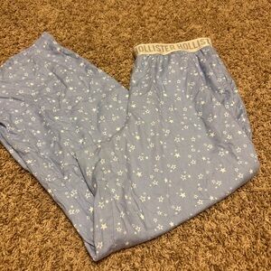Womens size medium Hollister Light Blue Star Print Pajama Pants